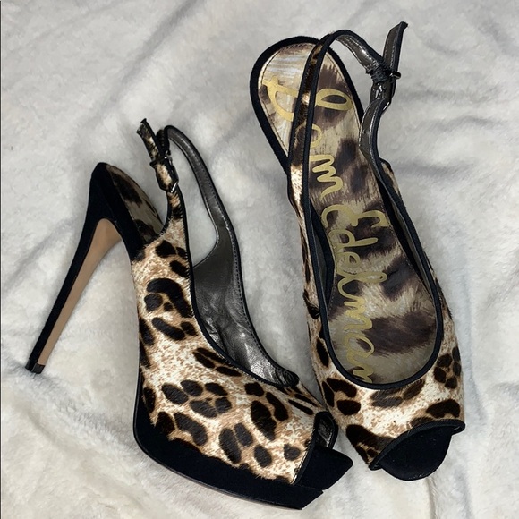 Sam Edelman Shoes - Sam Edelman Leopard Print Slingback